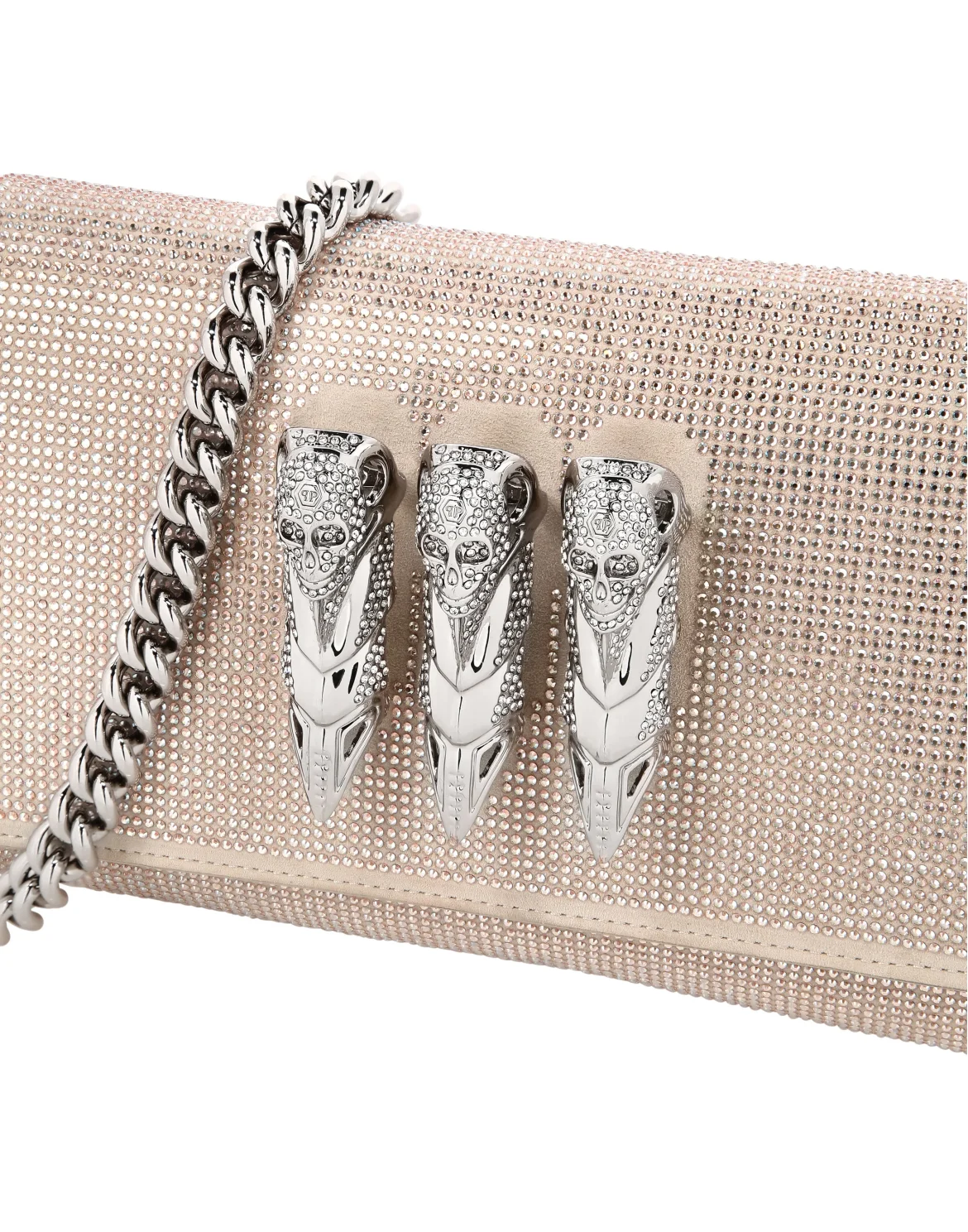 Suede/Strass Clutch, цвет: Бежевый