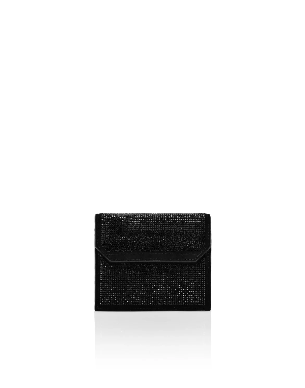 Small Embellished Clutch Eagle, цвет: Черный