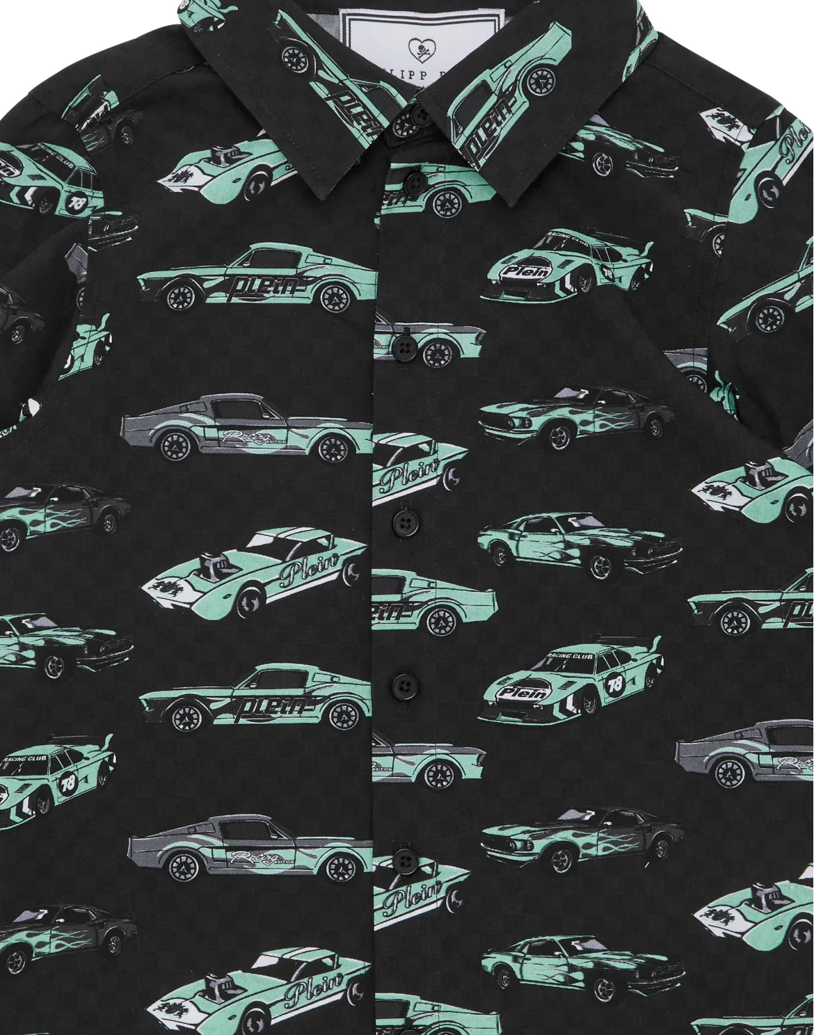 Shirt Sugar Daddy Cut LS Strass Cars Racing, цвет: Мультиколор