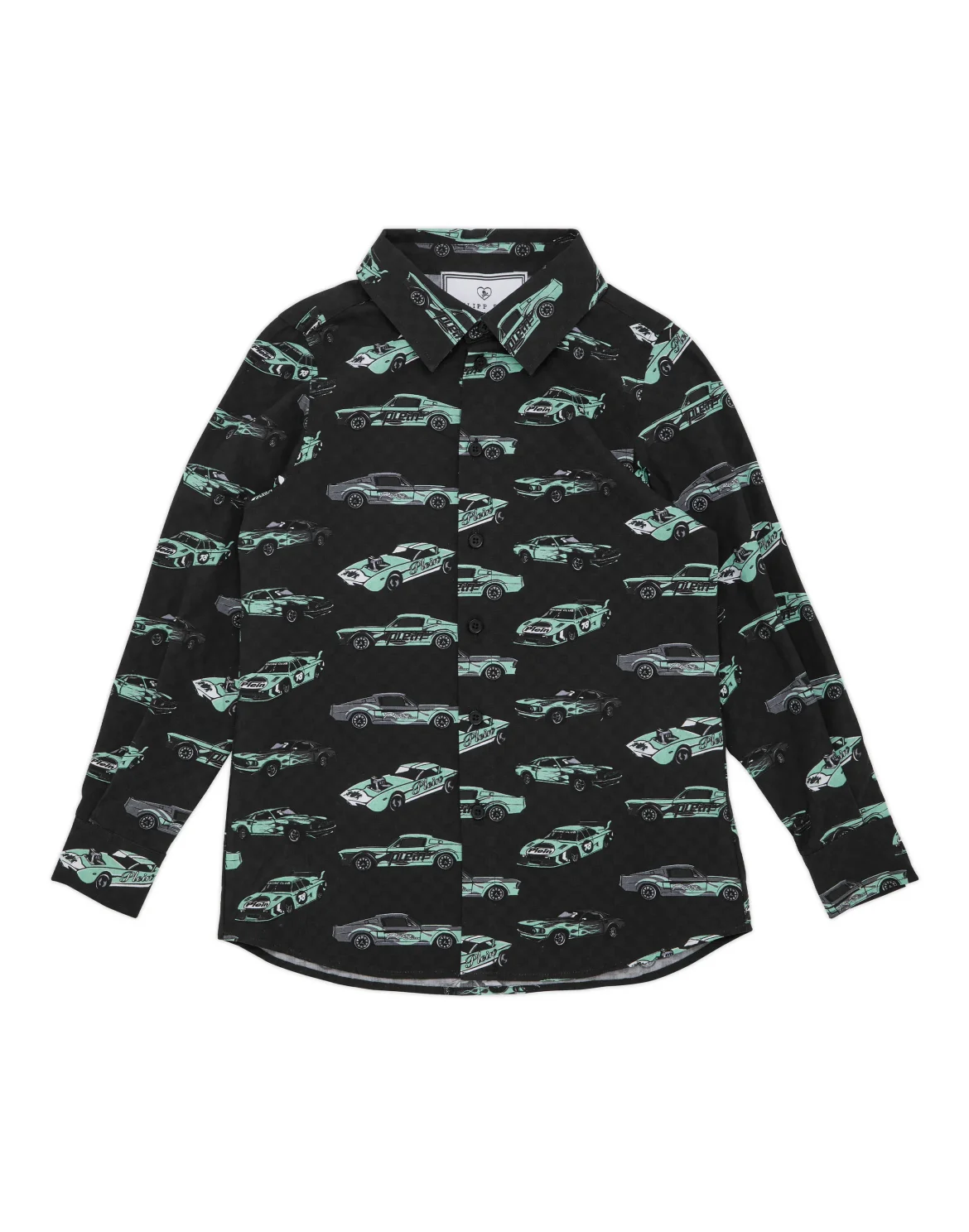 Shirt Sugar Daddy Cut LS Strass Cars Racing, цвет: Мультиколор