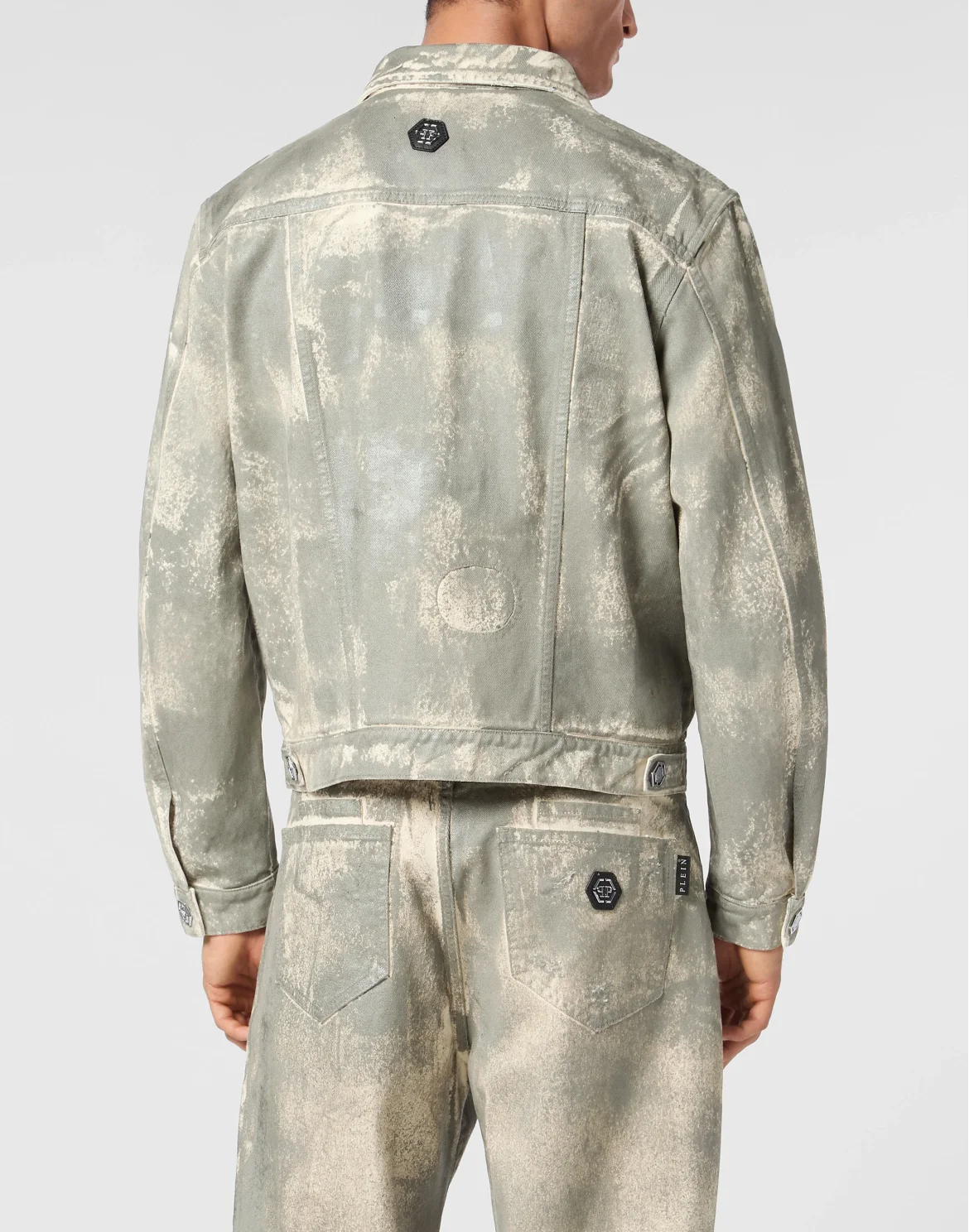 Denim Trucker Jacket LS, цвет: Серый