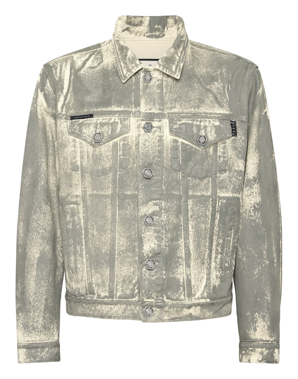Denim Trucker Jacket LS, цвет: Серый