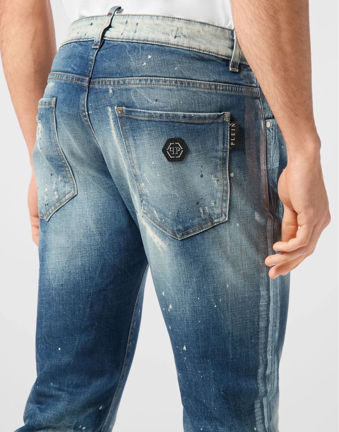 Super Straight Cut Trousers Paisley Bandana, цвет: Голубой