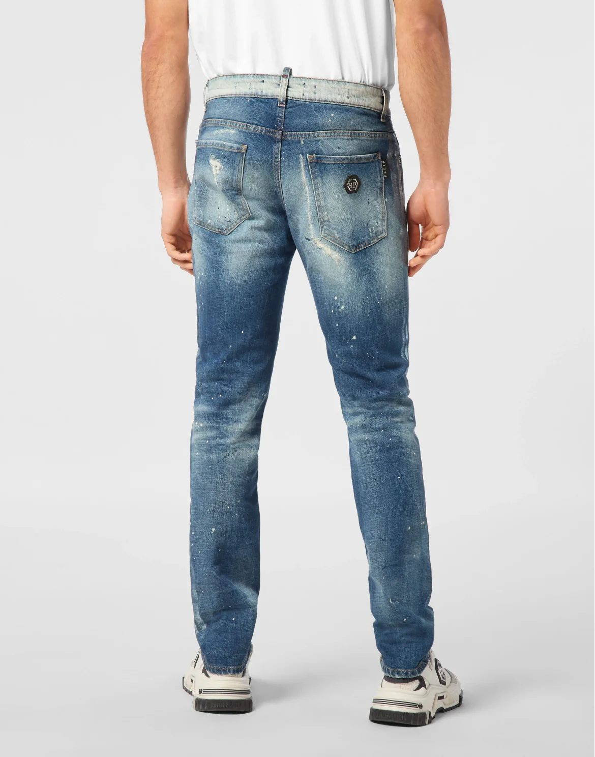 Super Straight Cut Trousers Paisley Bandana, цвет: Голубой
