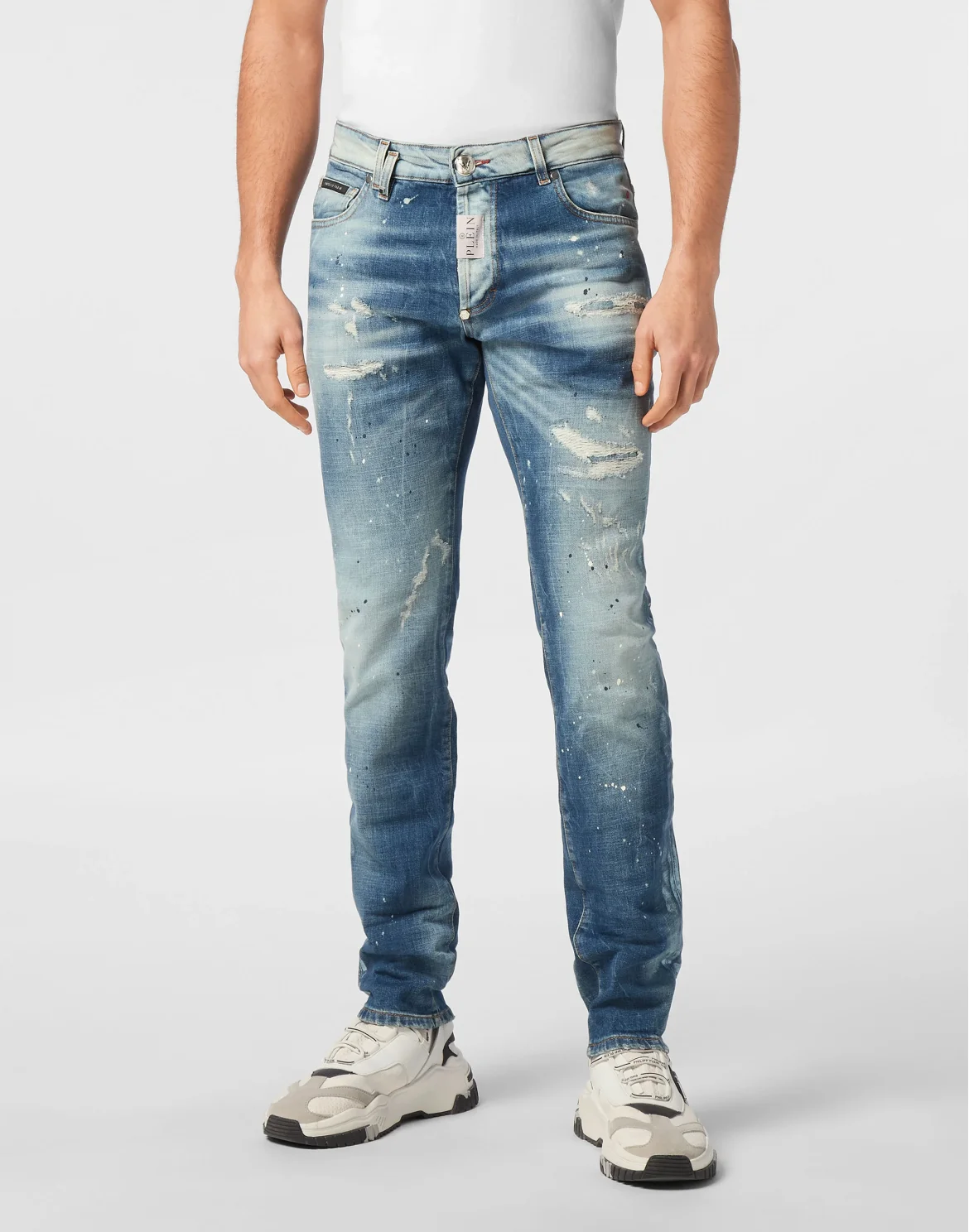 Super Straight Cut Trousers Paisley Bandana, цвет: Голубой