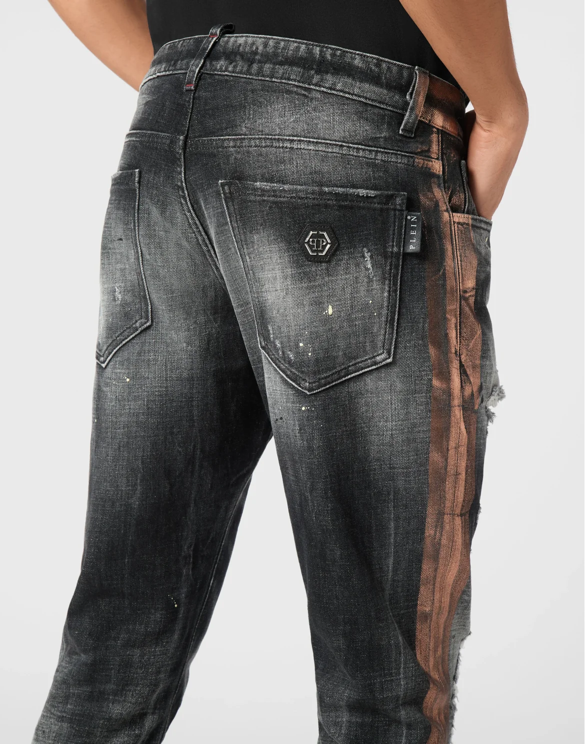 Super Straight Cut Trousers Paisley Bandana, цвет: Серый