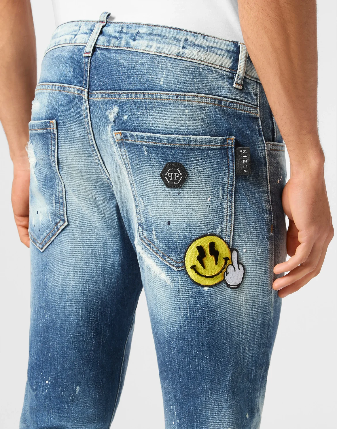Denim Skinny Trousers Smile, цвет: Голубой