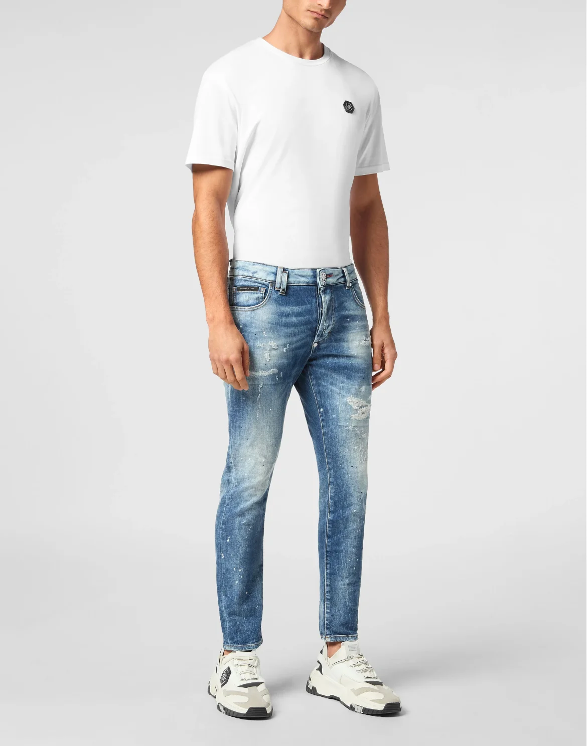 Denim Skinny Trousers Smile, цвет: Голубой