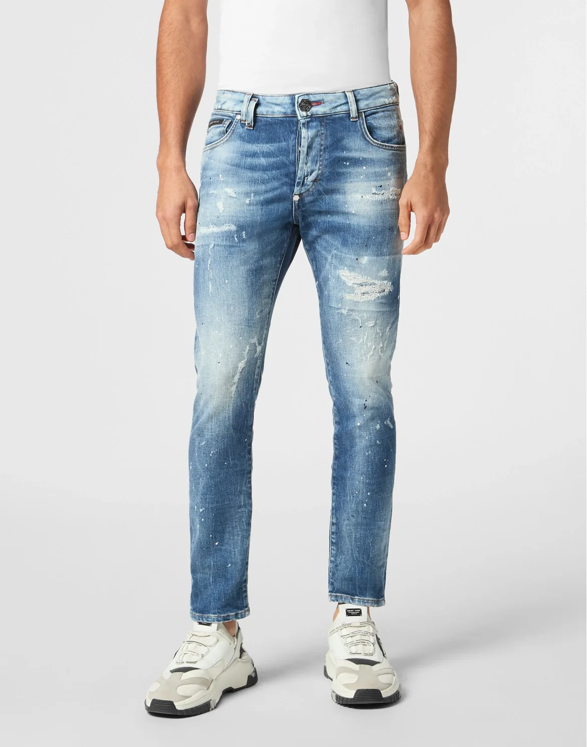 Denim Skinny Trousers Smile, цвет: Голубой