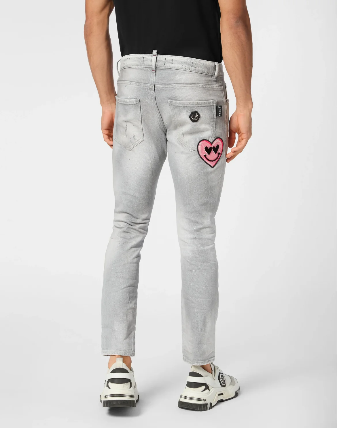 Denim Skinny Trousers Smile, цвет: Серый