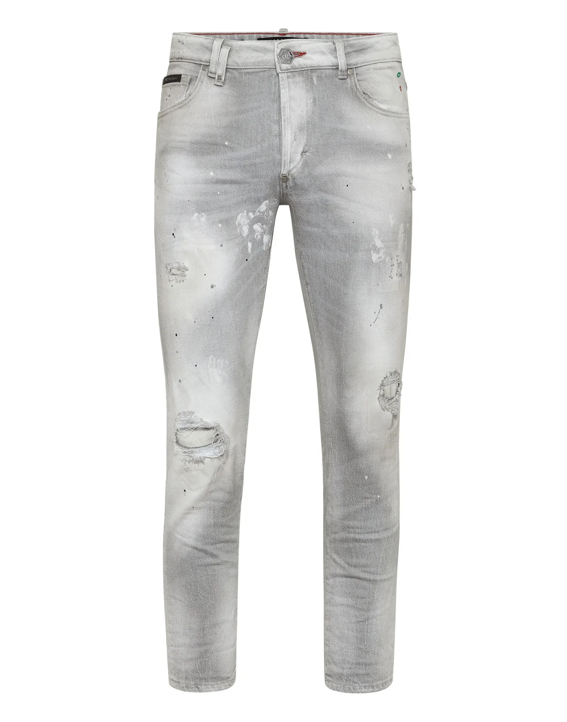 Denim Skinny Trousers Smile, цвет: Серый