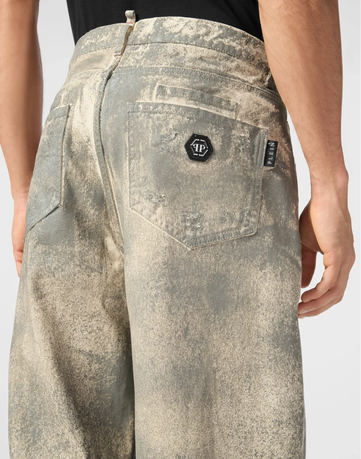 Denim Beach Boy Fit Trousers, цвет: Серый