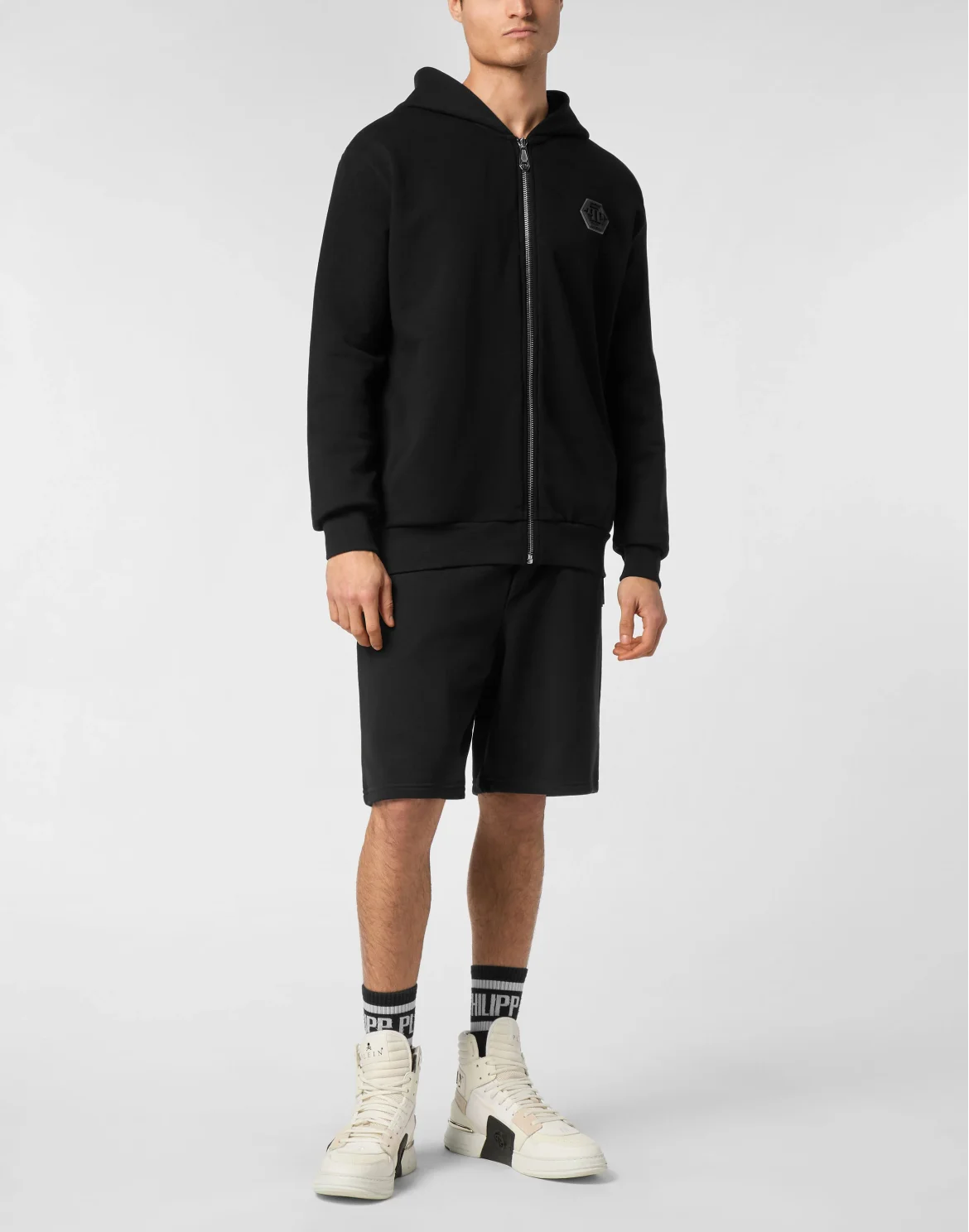 Hoodie Sweatjacket LS Iconic Plein, цвет: Черный