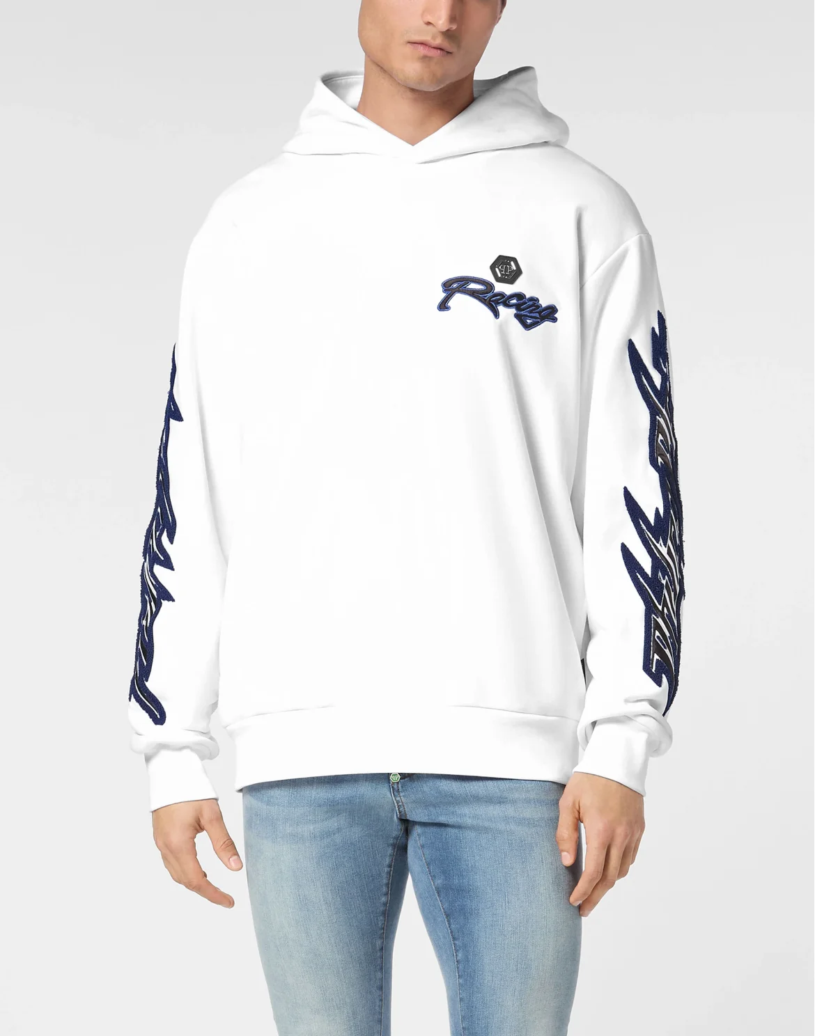 Hoodie Sweatshirt LS Racing Club, цвет: Белый
