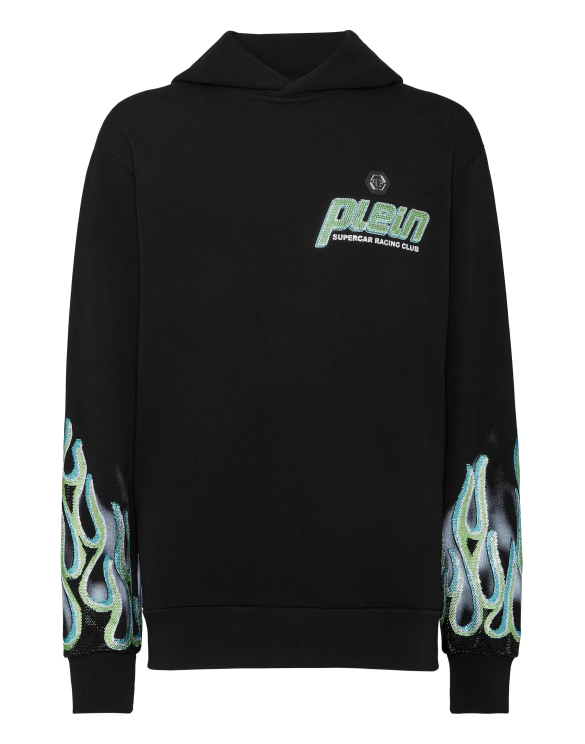 Hoodie Sweatshirt LS Flame Racing, цвет: Черный