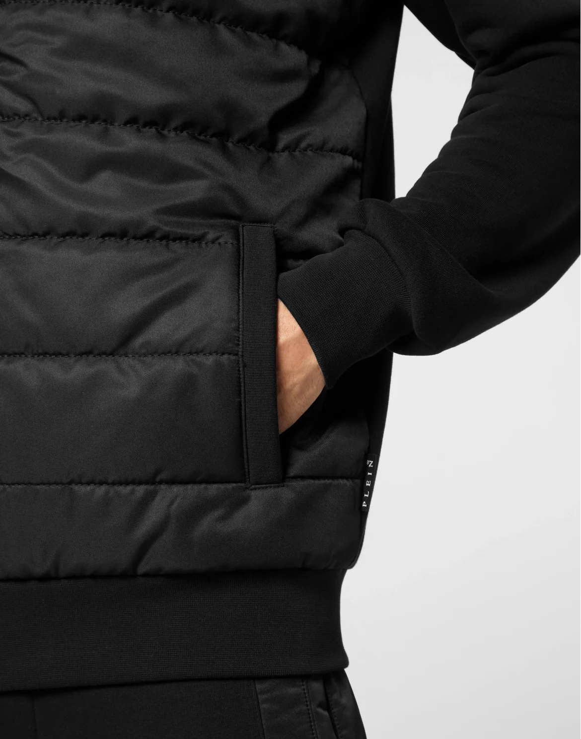 Puffered Jogging Jacket LS, цвет: Черный