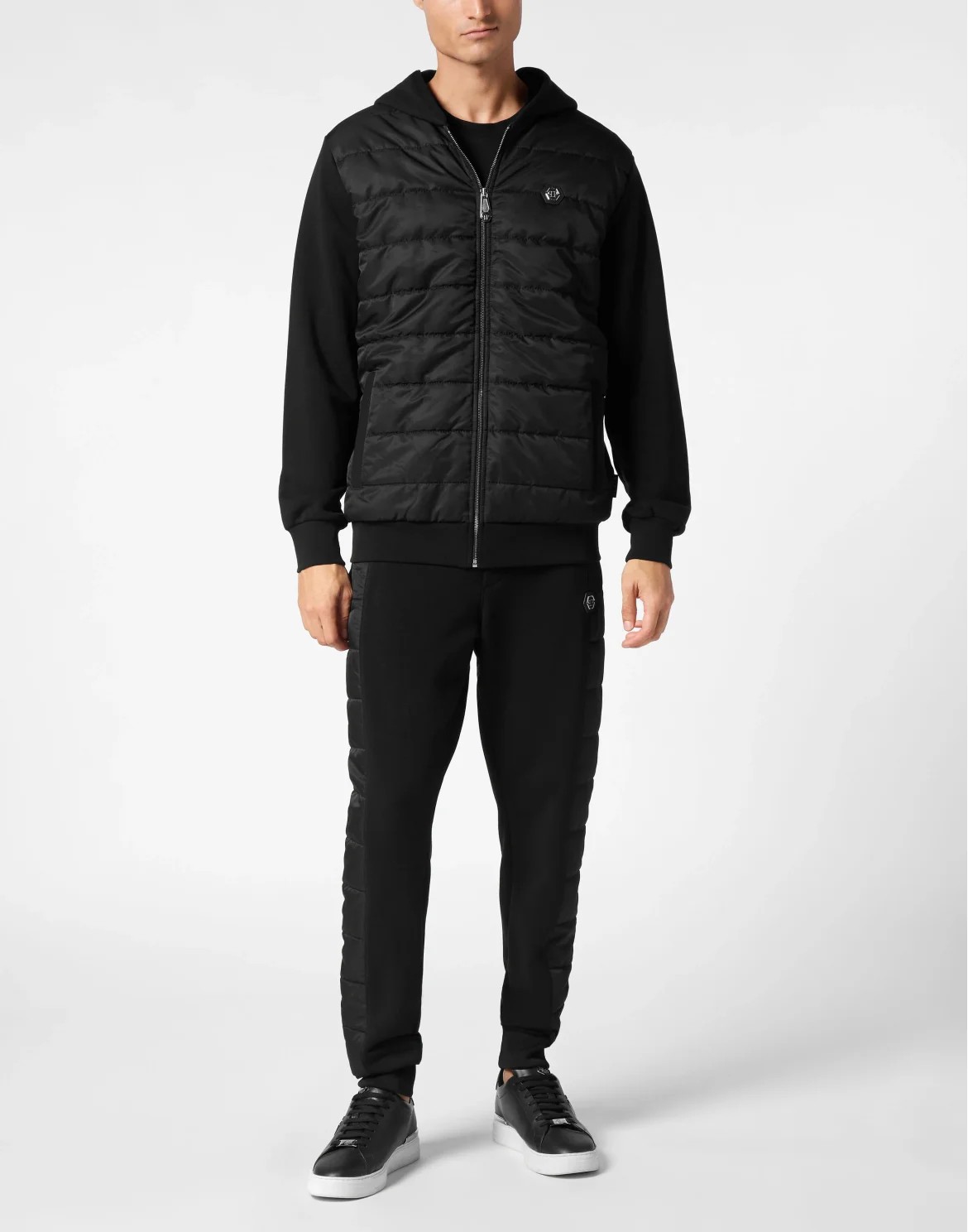 Puffered Jogging Jacket LS, цвет: Черный