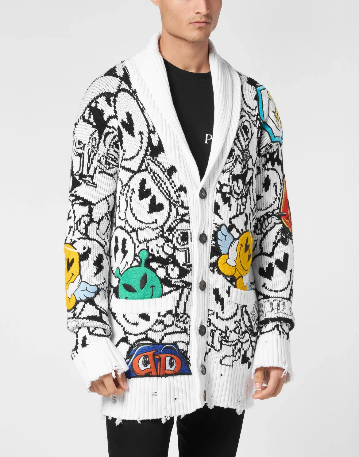 Knitted Cardigan LS Smile, цвет: Мультиколор