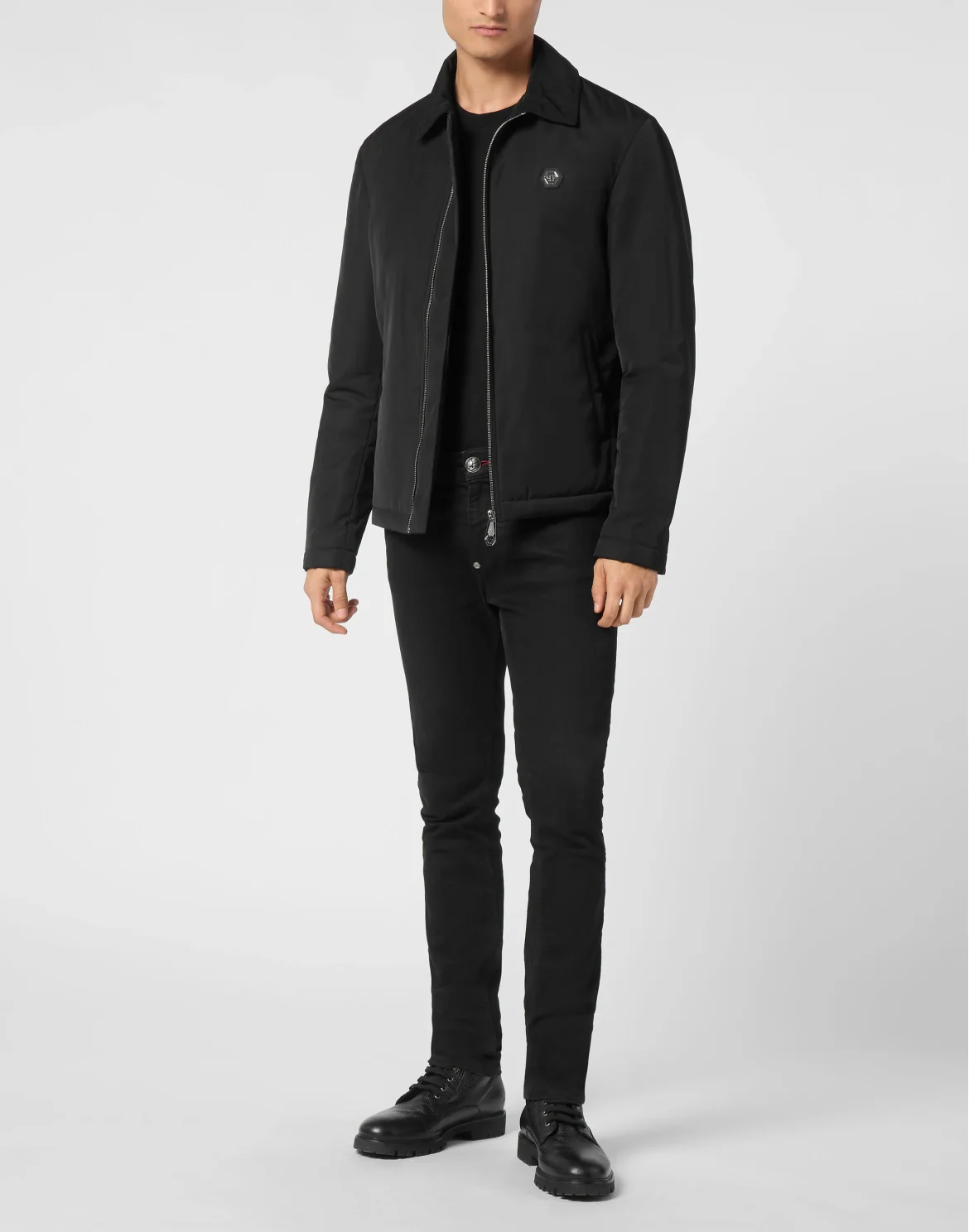 Nylon Shirt Jacket LS Gothic Plein, цвет: Черный