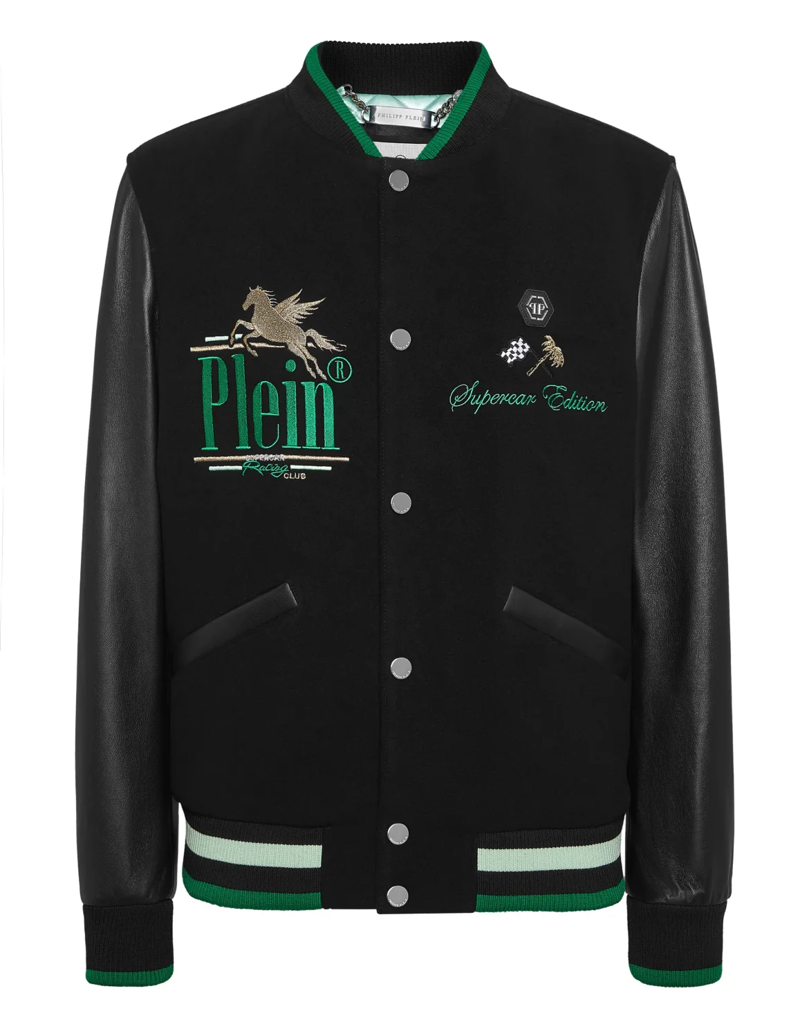 College Bomber Jacket LS Racing Club, цвет: Черный