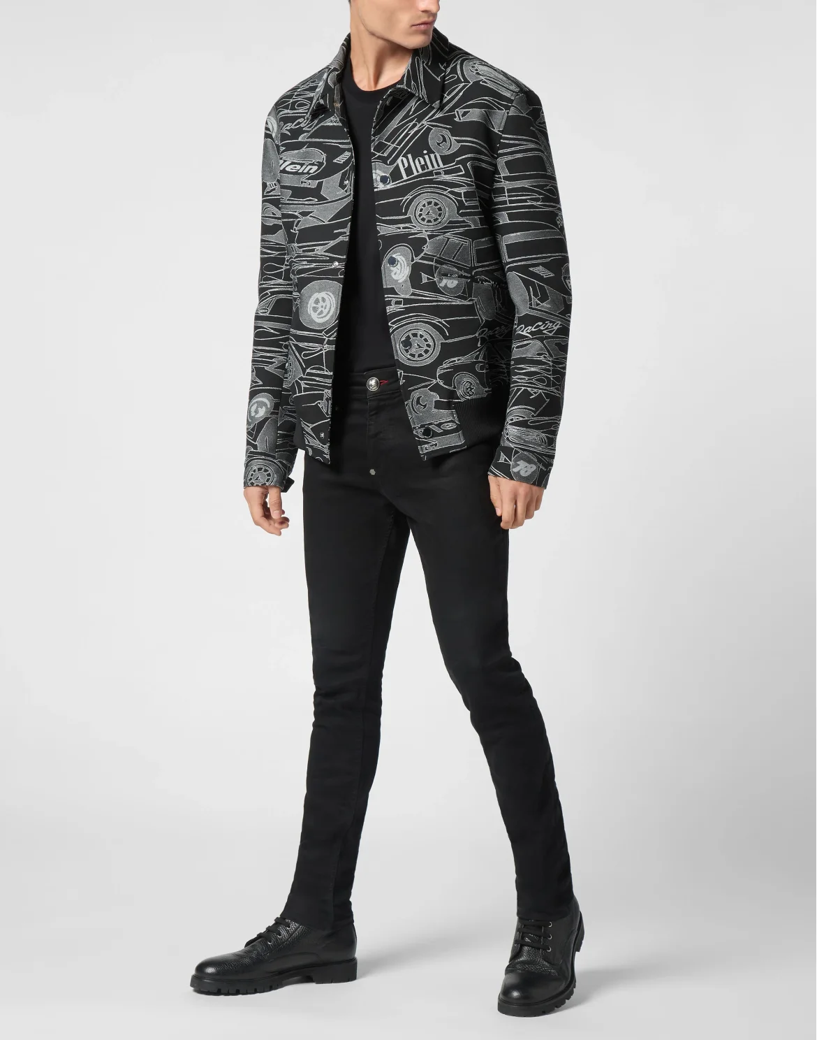 Jacquard Bomber LS Cars Racing, цвет: Белый