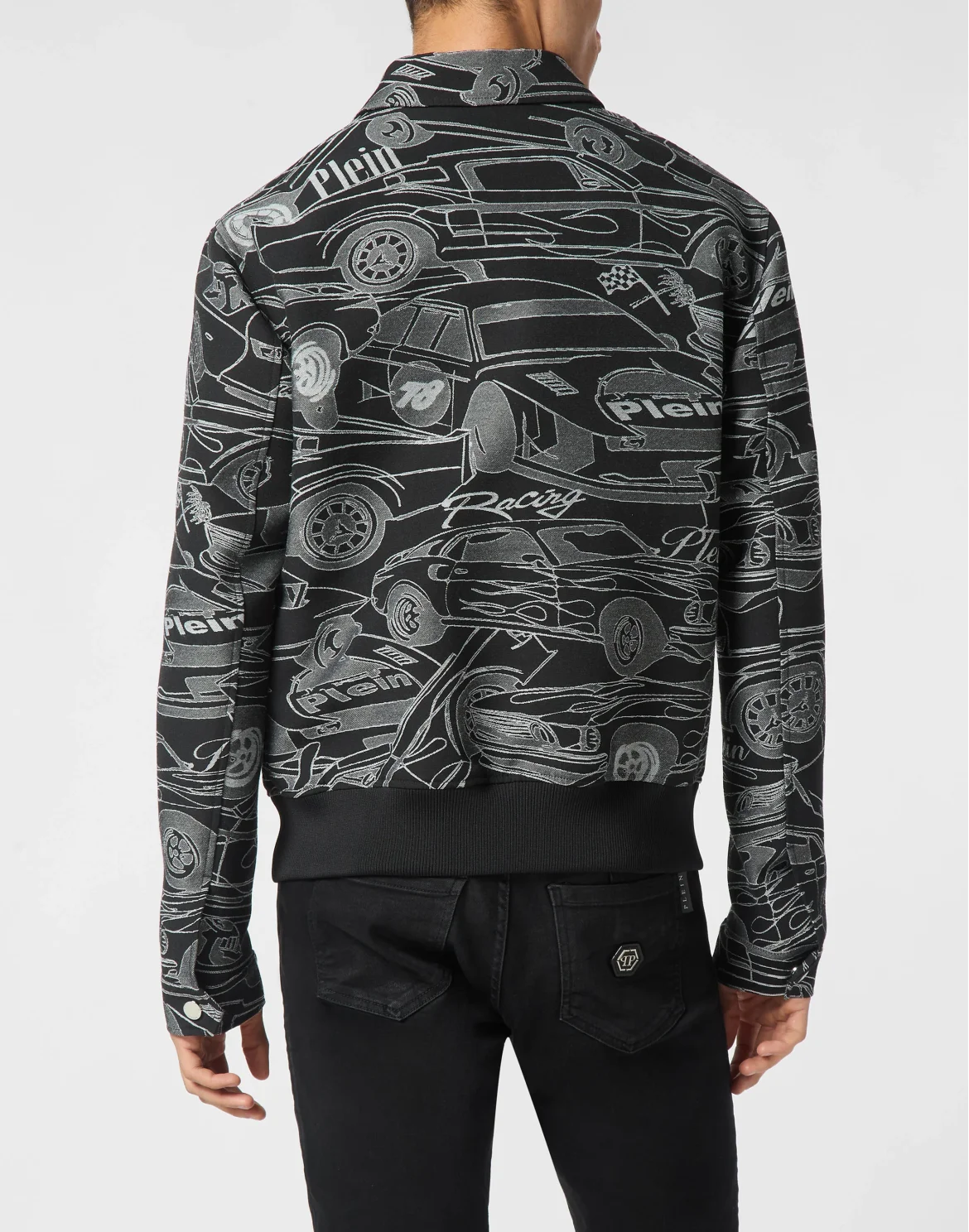 Jacquard Bomber LS Cars Racing, цвет: Белый