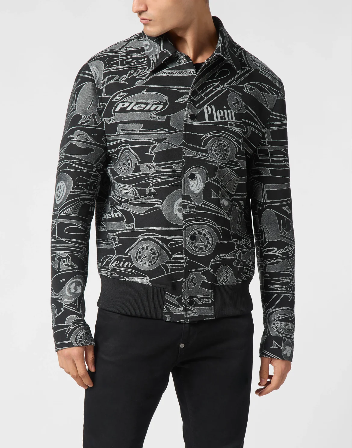 Jacquard Bomber LS Cars Racing, цвет: Белый
