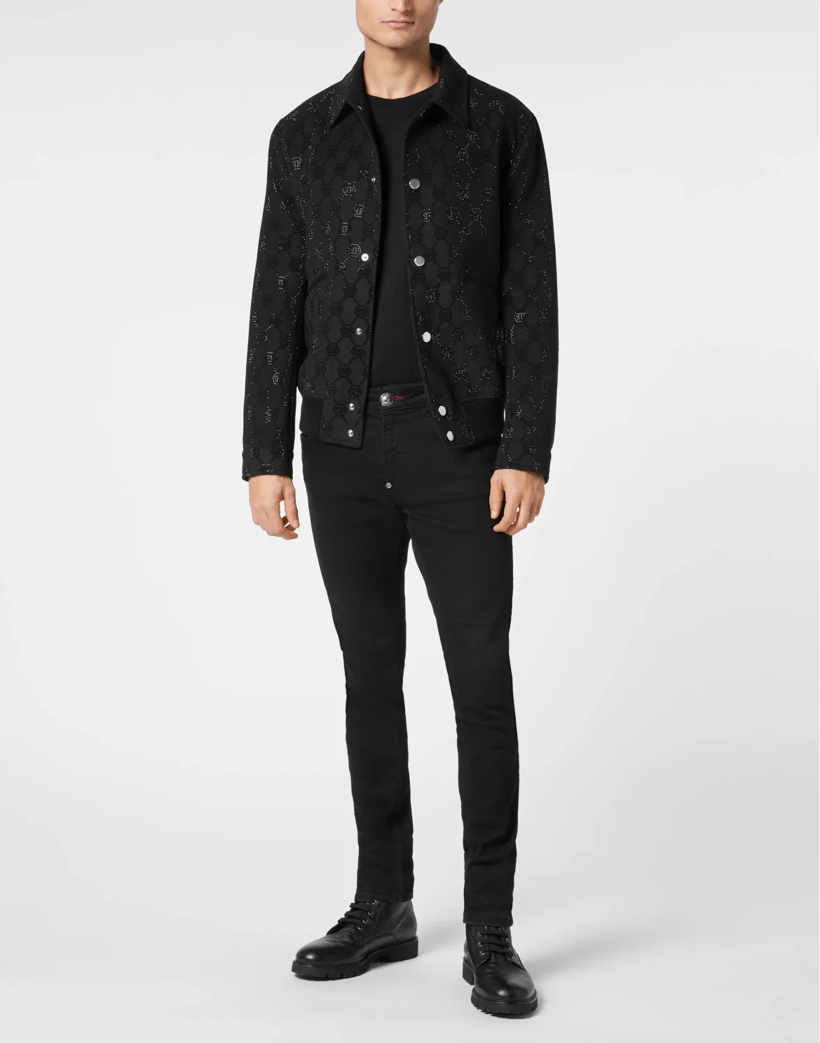 Wool Bomber LS Monogram, цвет: Черный