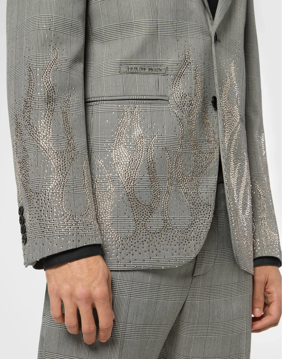 English Check Blazer LS Strass Flame, цвет: Черный