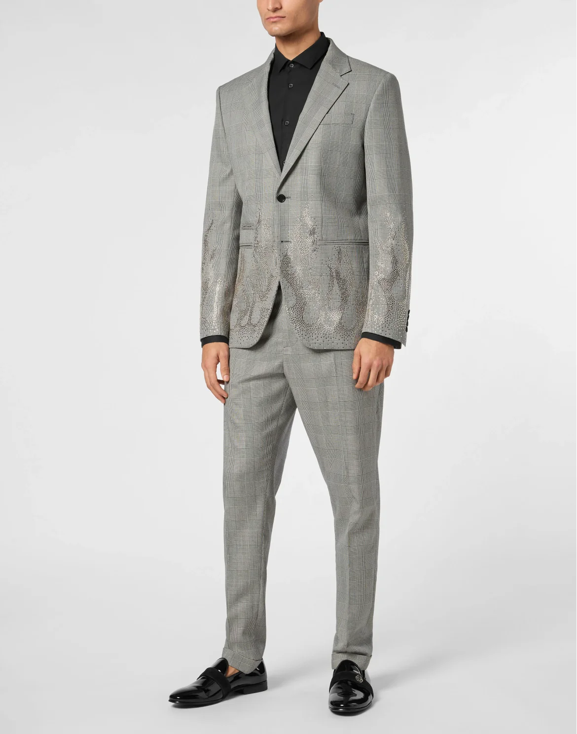 English Check Blazer LS Strass Flame, цвет: Черный