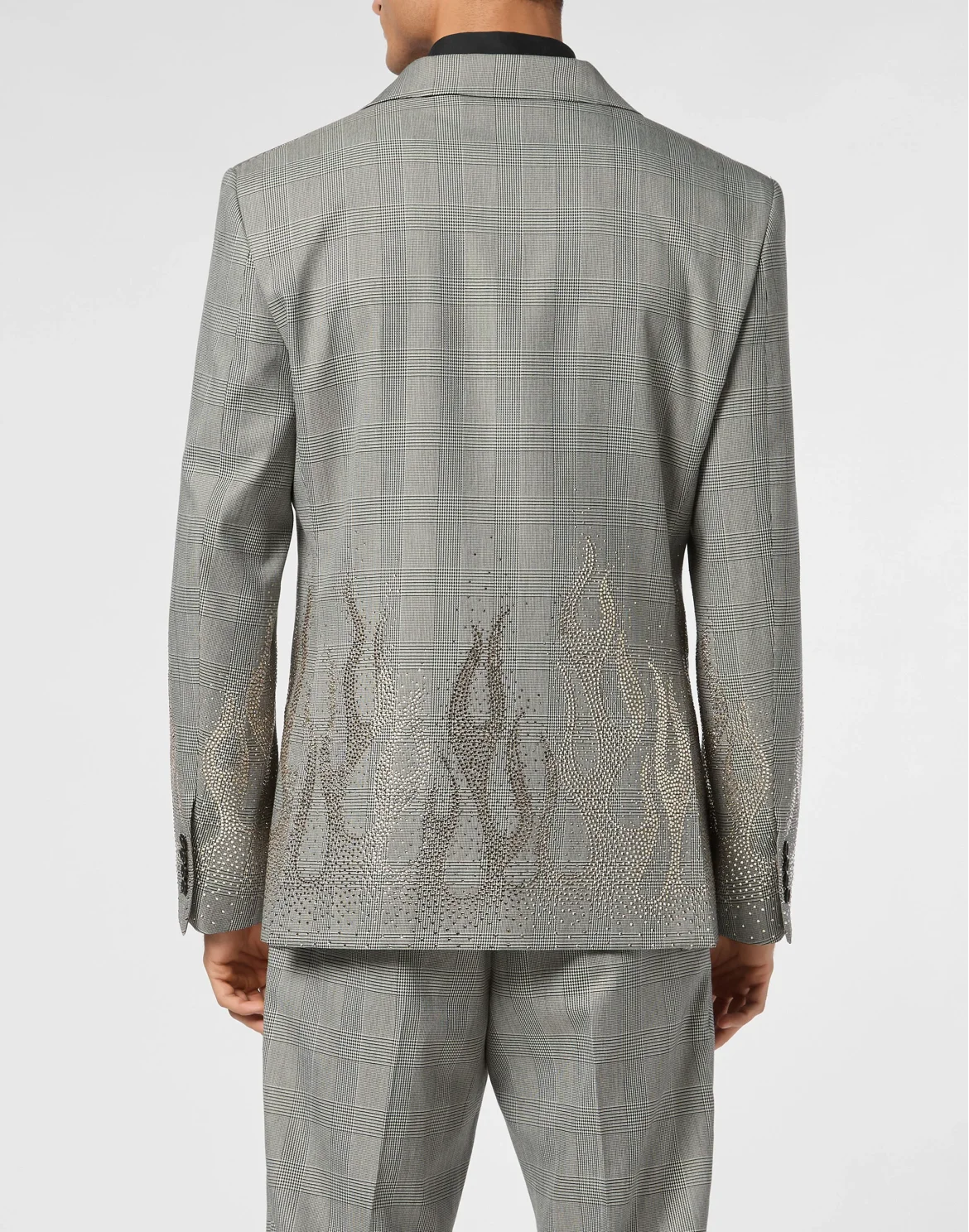 English Check Blazer LS Strass Flame, цвет: Черный