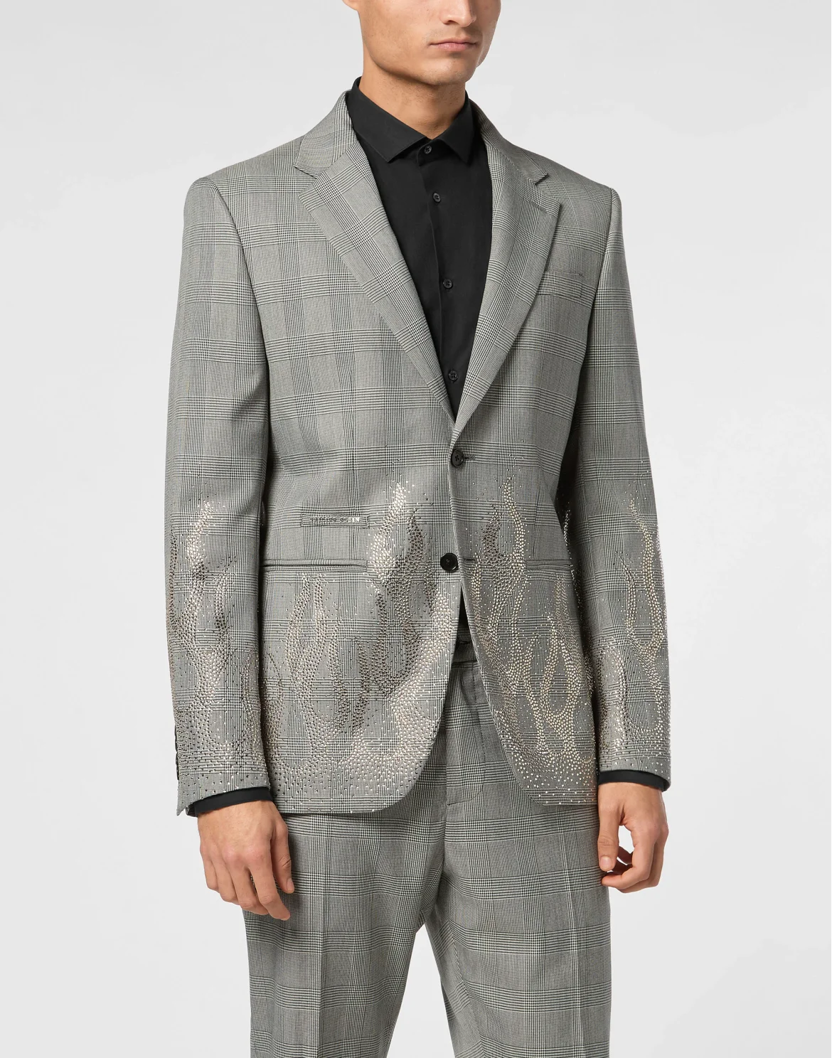 English Check Blazer LS Strass Flame, цвет: Черный