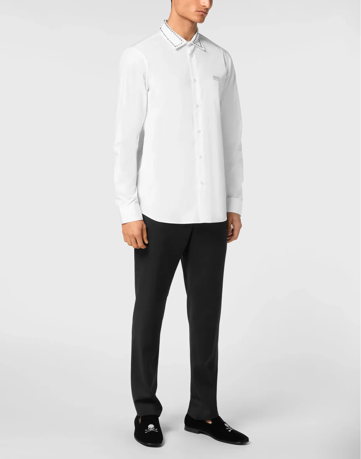 Shirt Sugar Daddy Cut LS Studs, цвет: Белый