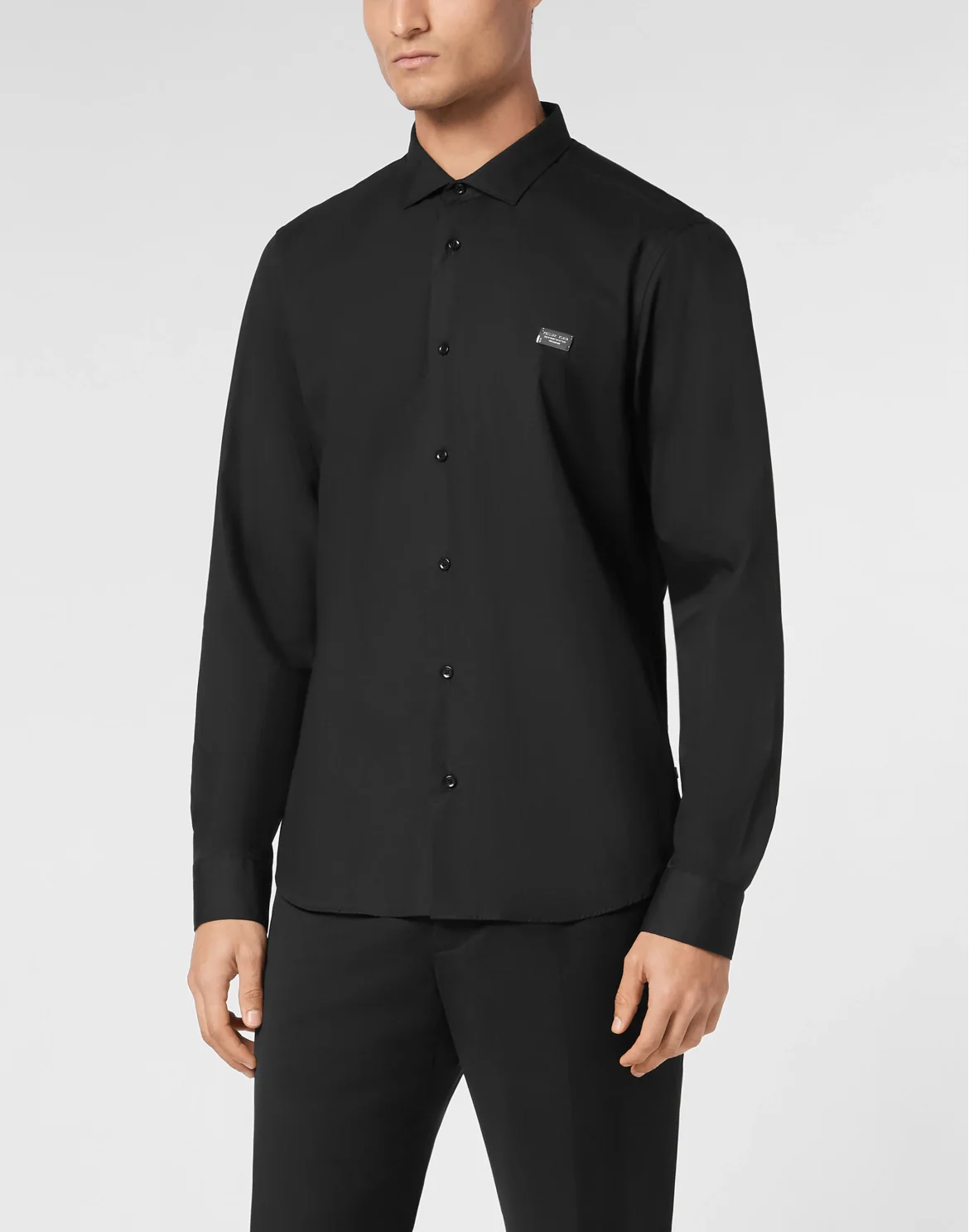 Shirt Sugar Daddy Cut Long-Sleeve Crystal Skull, цвет: Черный