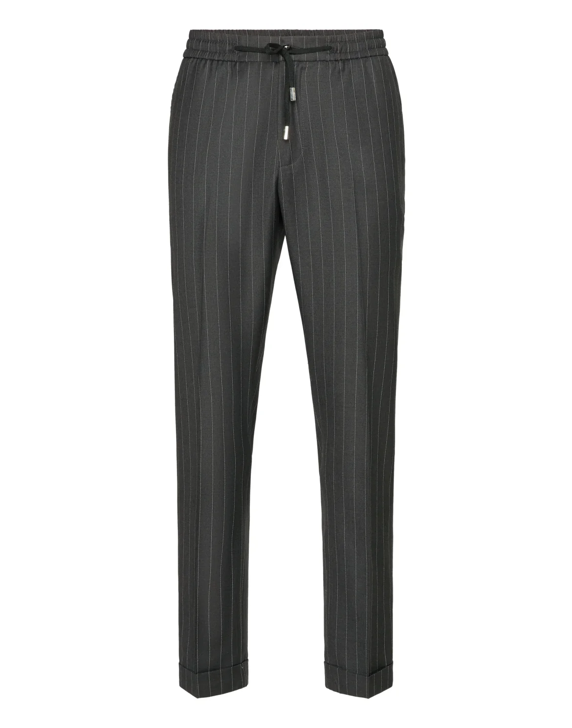 Wool Pinstripe Jogging Trousers, цвет: Серый