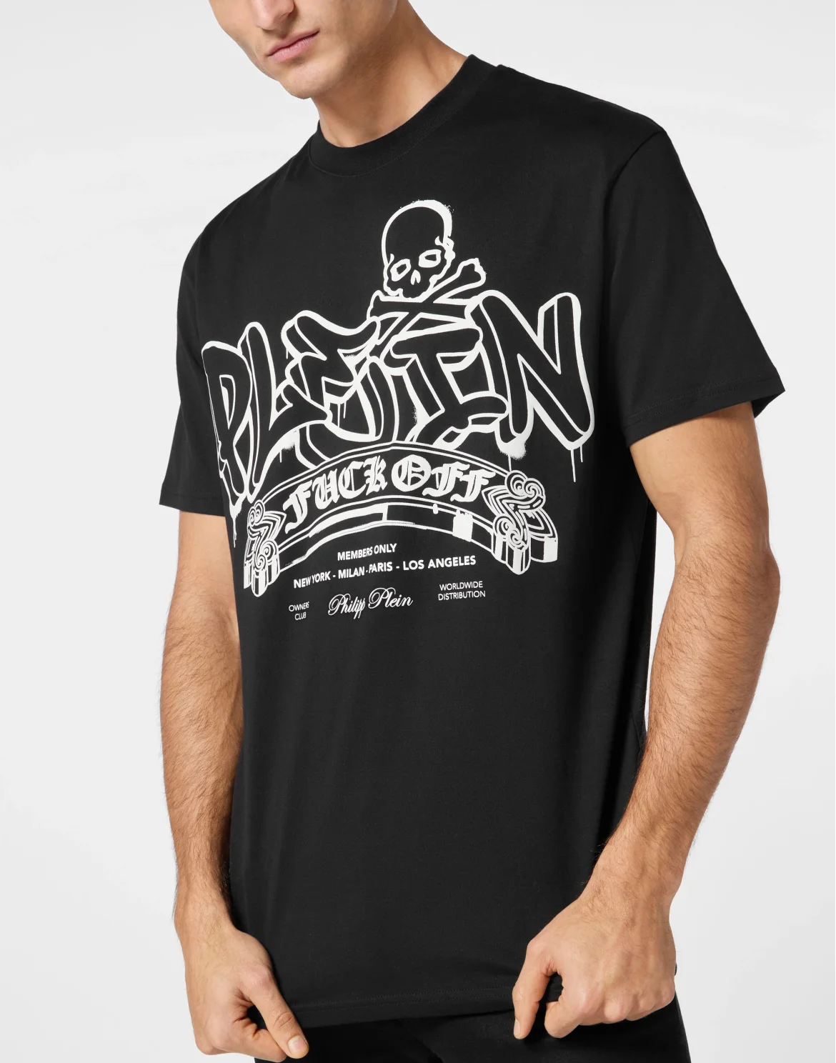 T-shirt Round Neck SS Graffiti, цвет: Черный
