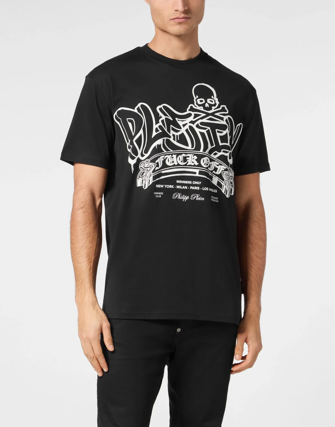 T-shirt Round Neck SS Graffiti, цвет: Черный