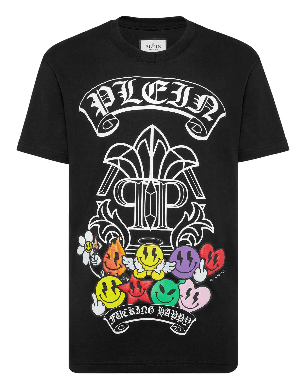T-shirt Round Neck SS Smile, цвет: Черный