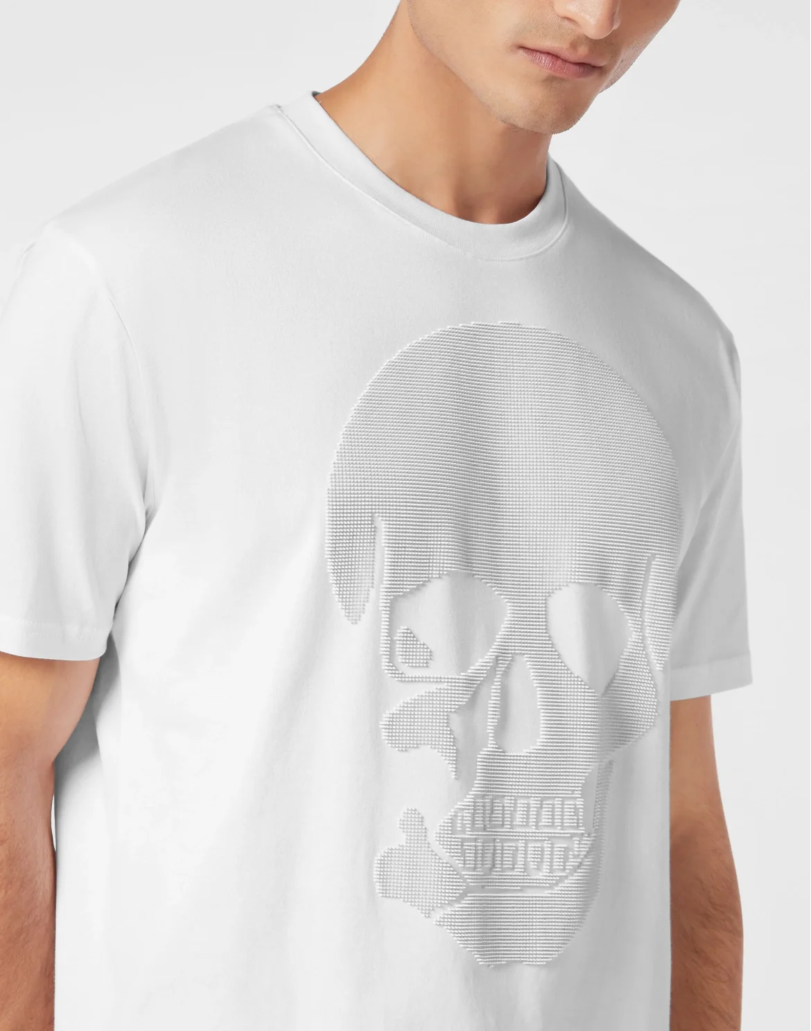 Jersey T-shirt Round Neck SS Skull, цвет: Белый