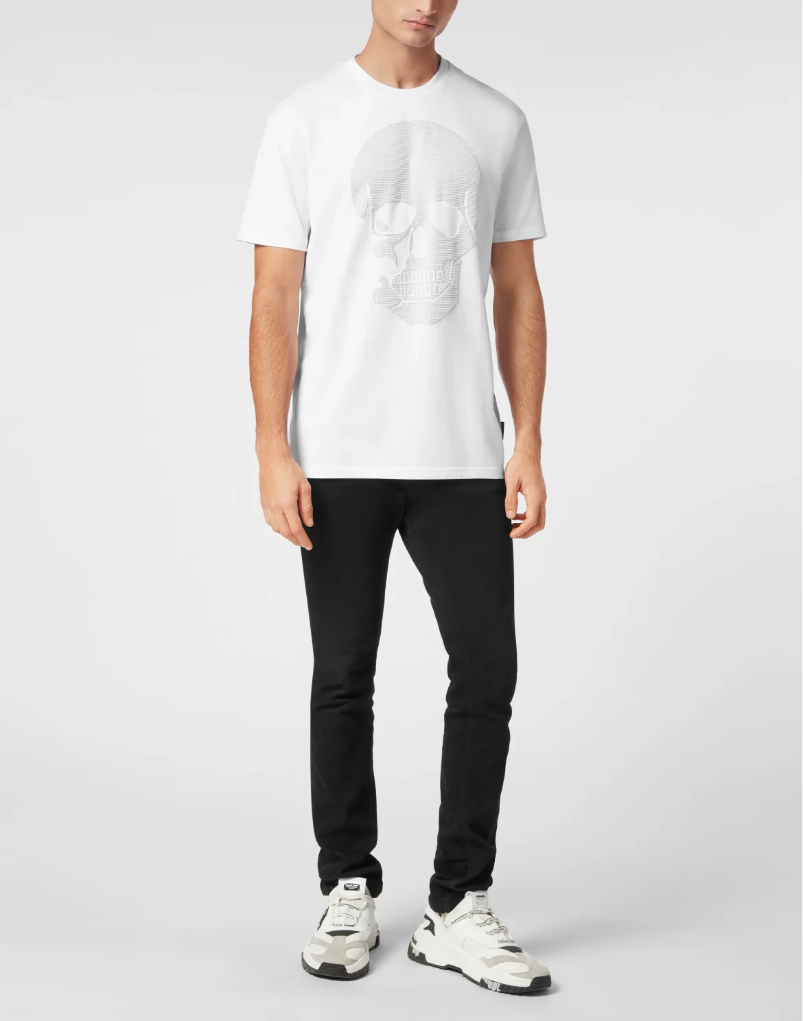 Jersey T-shirt Round Neck SS Skull, цвет: Белый