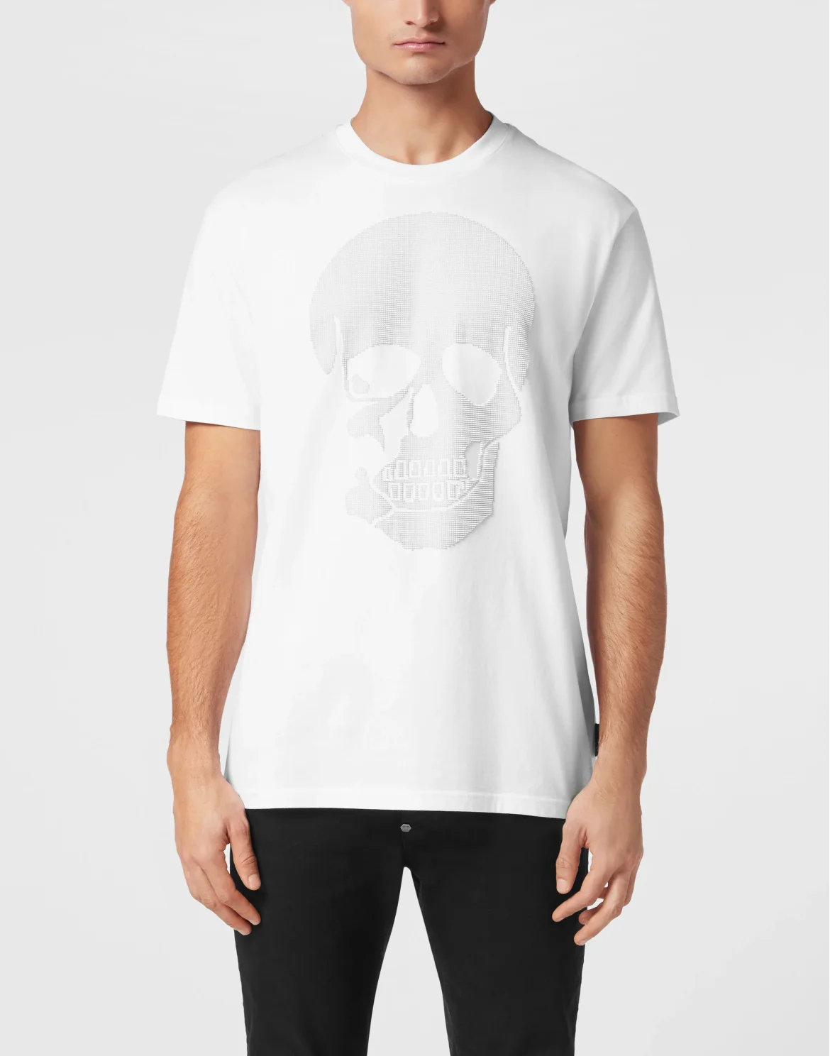 Jersey T-shirt Round Neck SS Skull, цвет: Белый