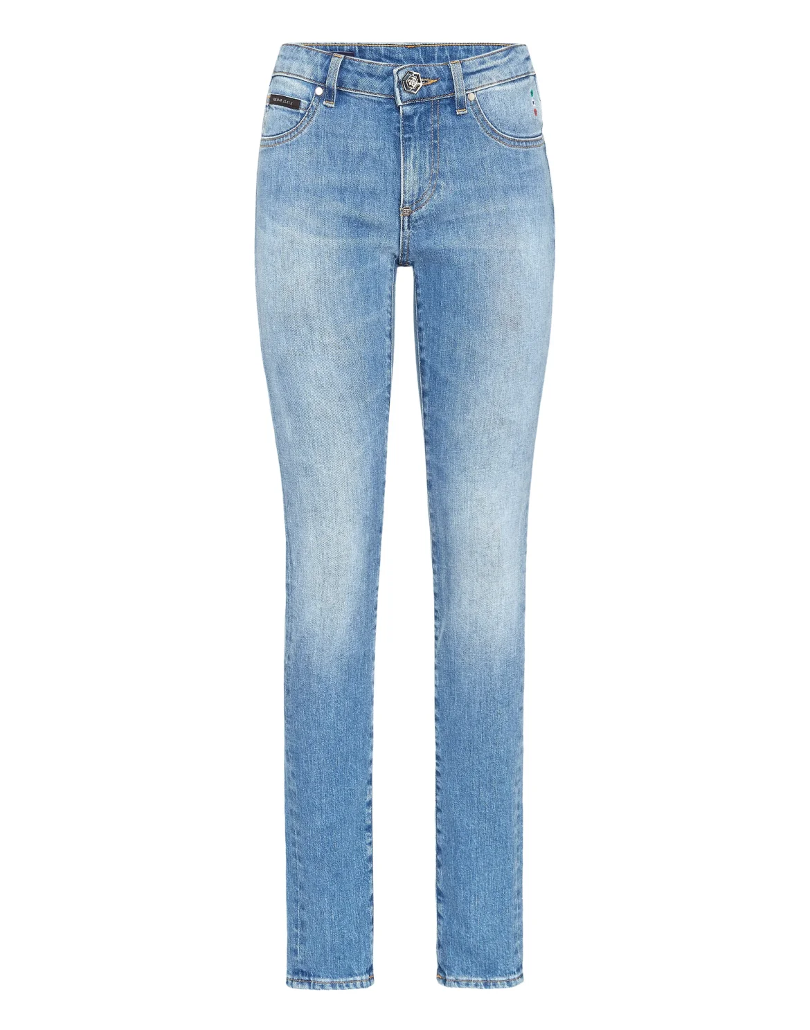 Slim Fit Denim Trousers, цвет: Голубой