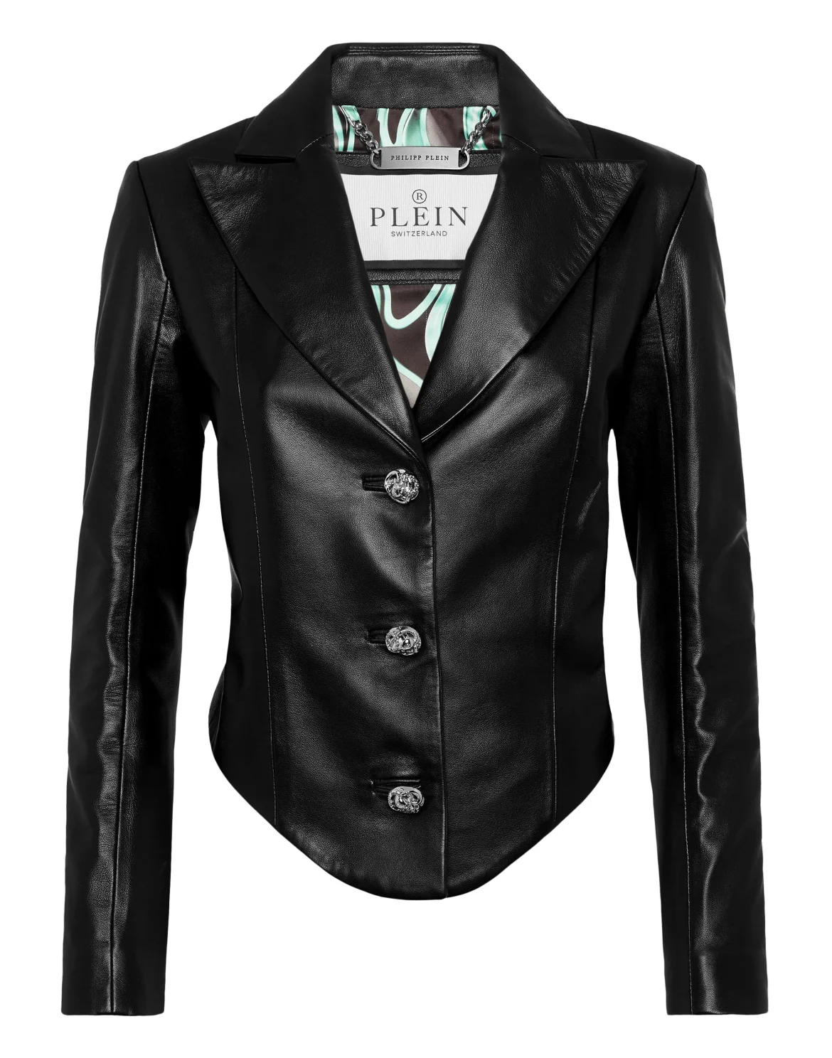 Vintage Leather Blazer LS Flame, цвет: Черный