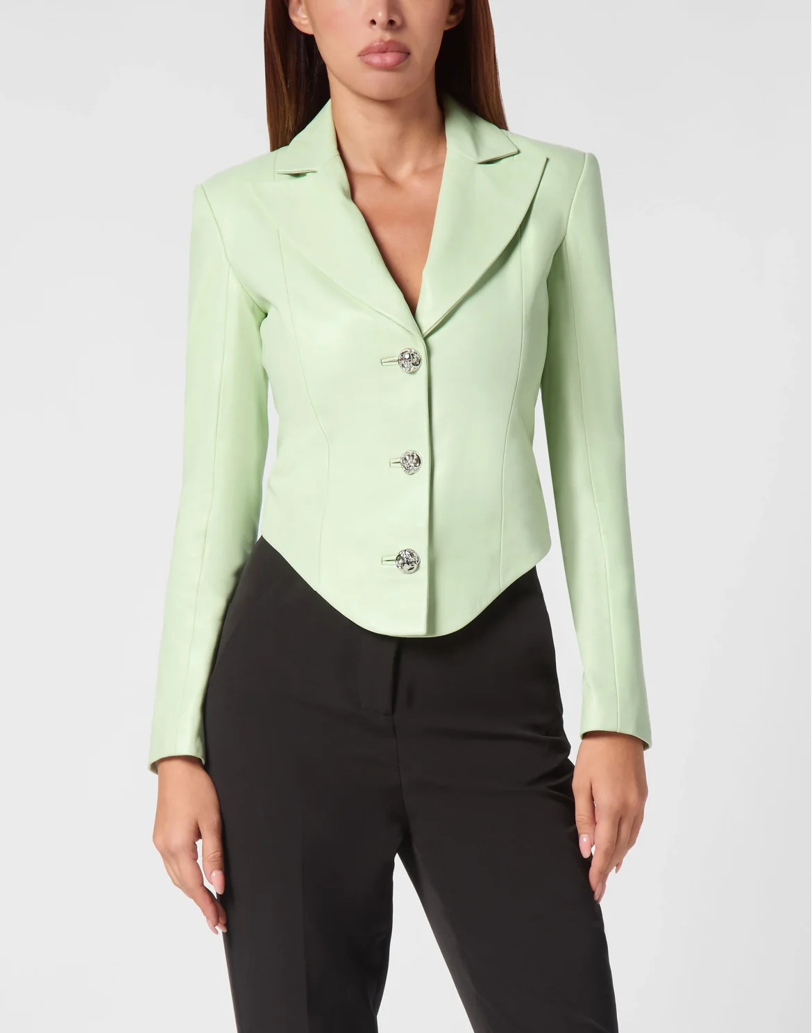 Vintage Leather Blazer LS Flame, цвет: Зеленый