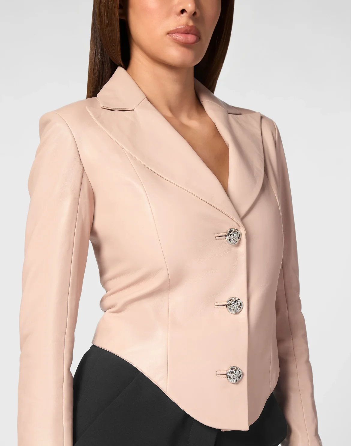 Vintage Leather Blazer LS Flame, цвет: Бежевый