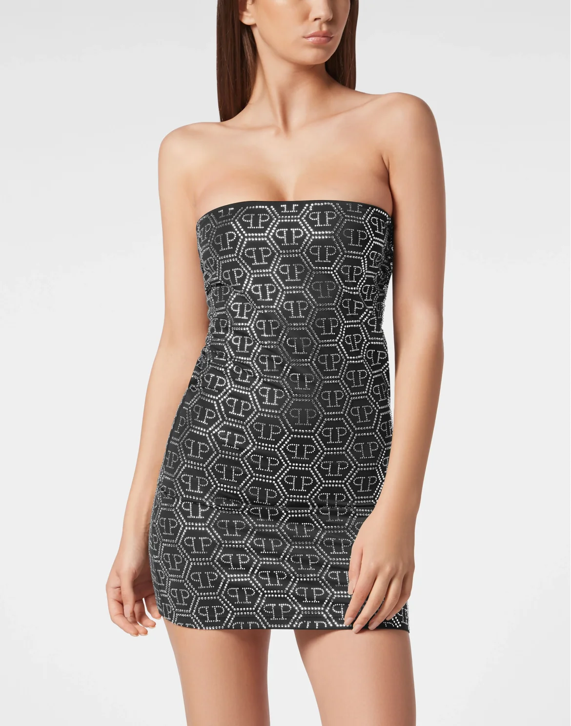 Short Dress Hexagon, цвет: Черный
