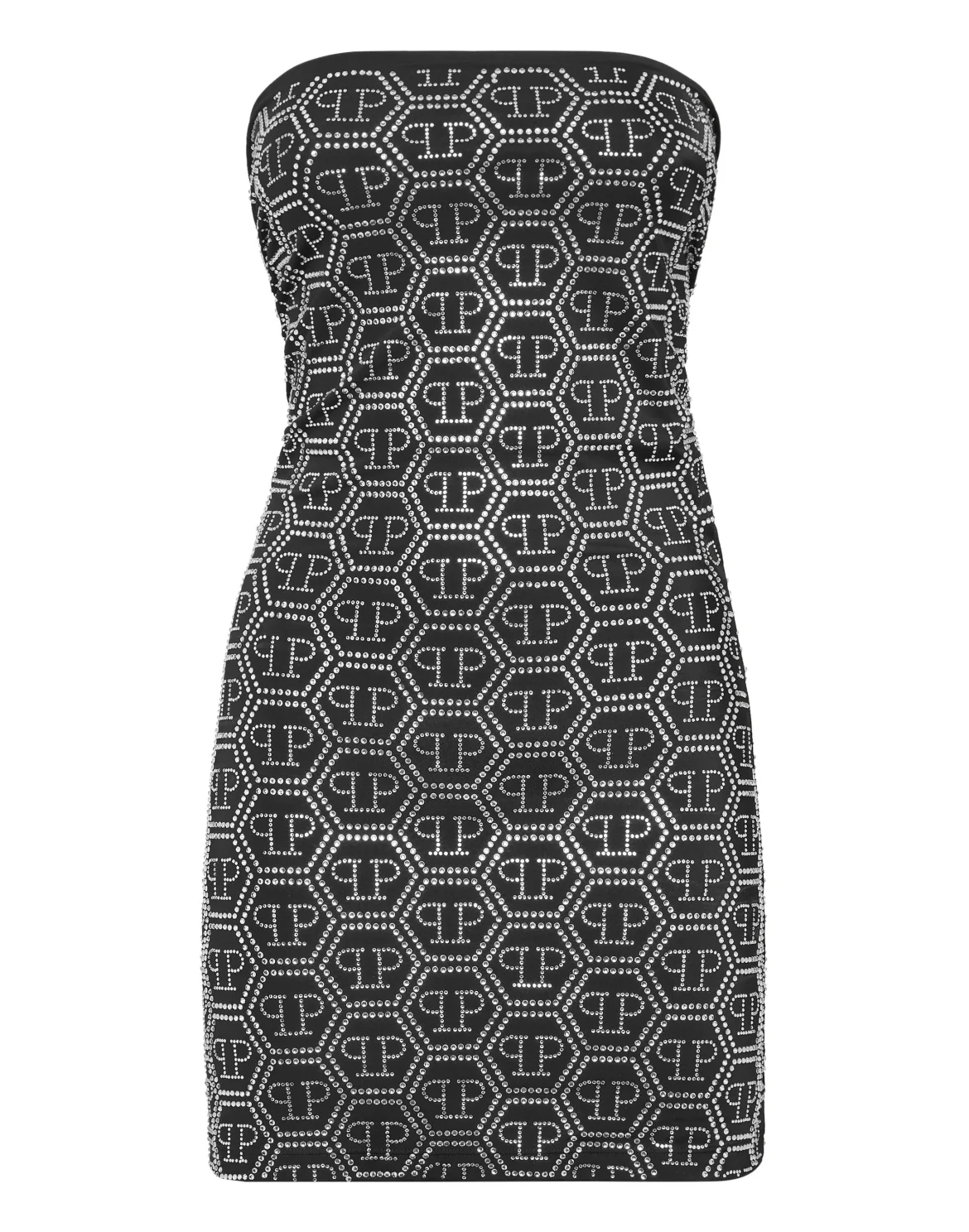 Short Dress Hexagon, цвет: Черный