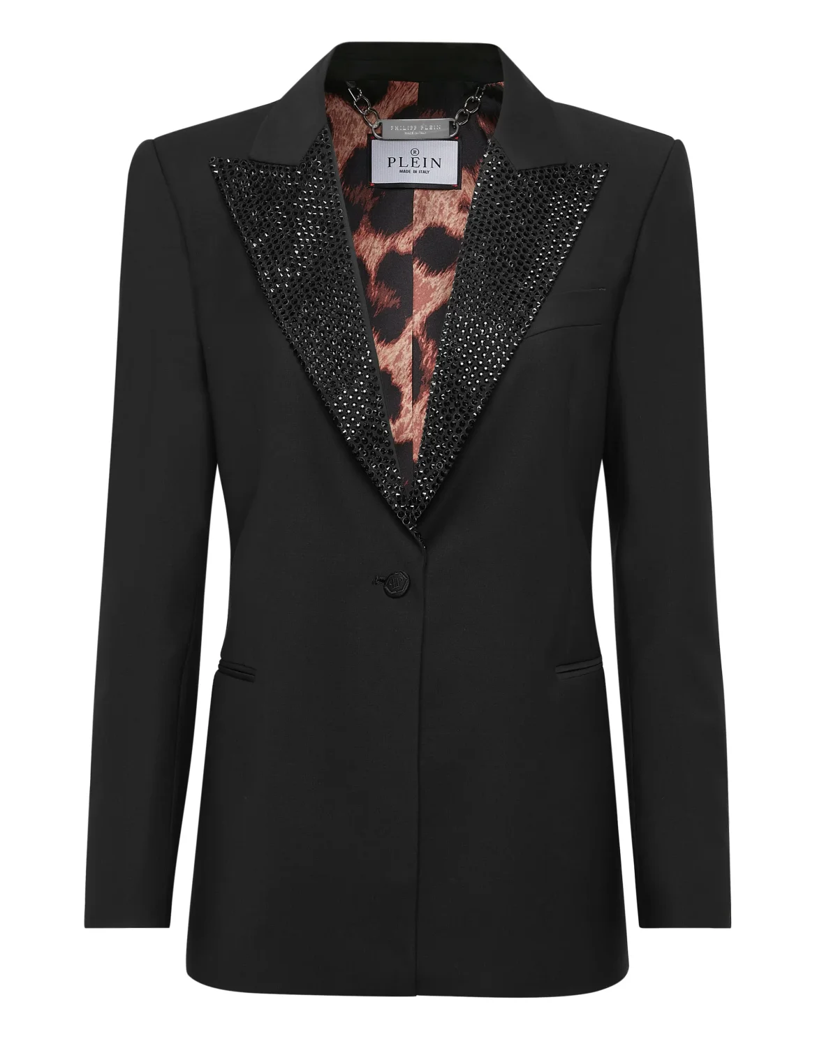 Wool Boxy Blazer Skull strass, цвет: Черный