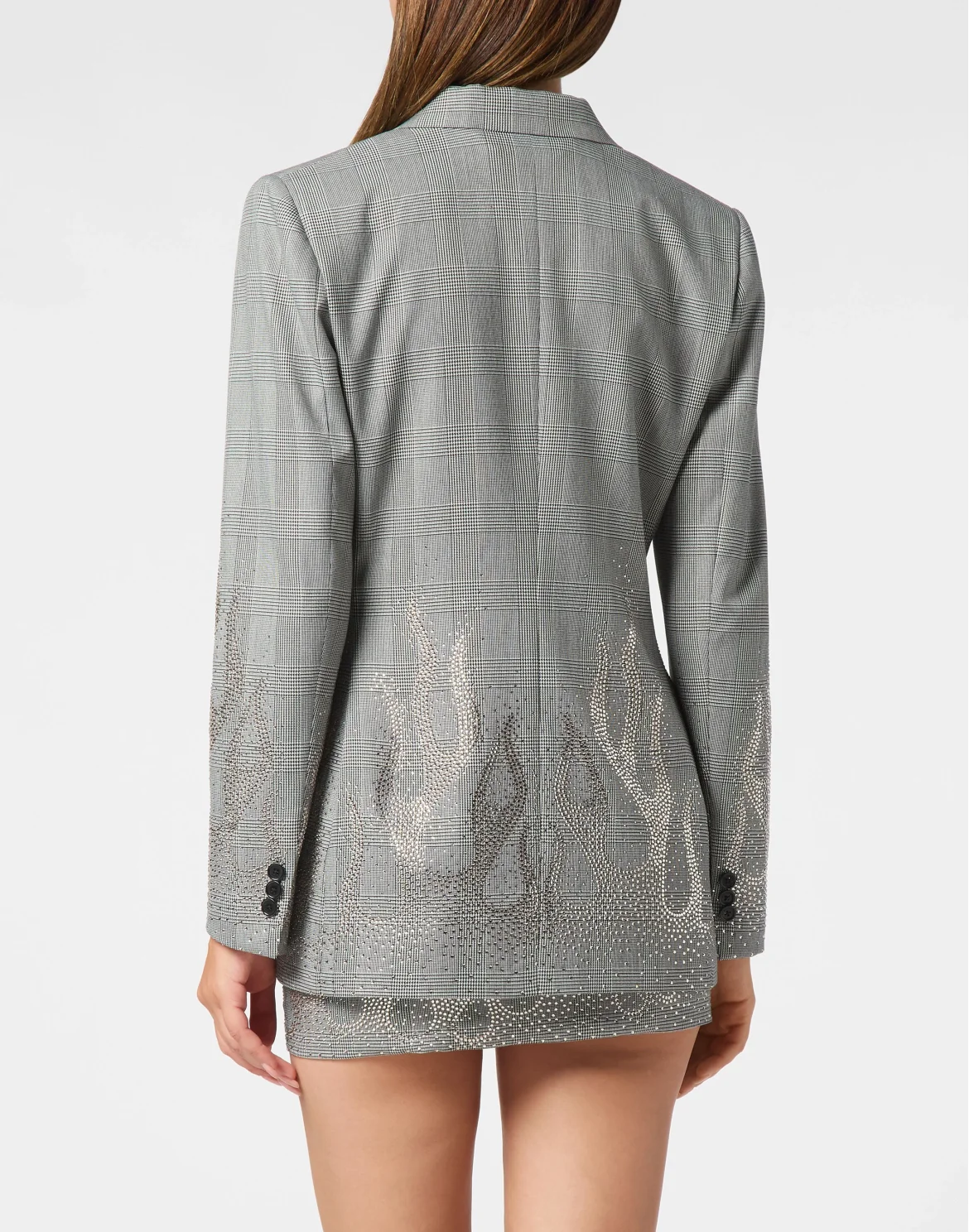 Checkered Gold Fit Blazer Flame, цвет: Черный
