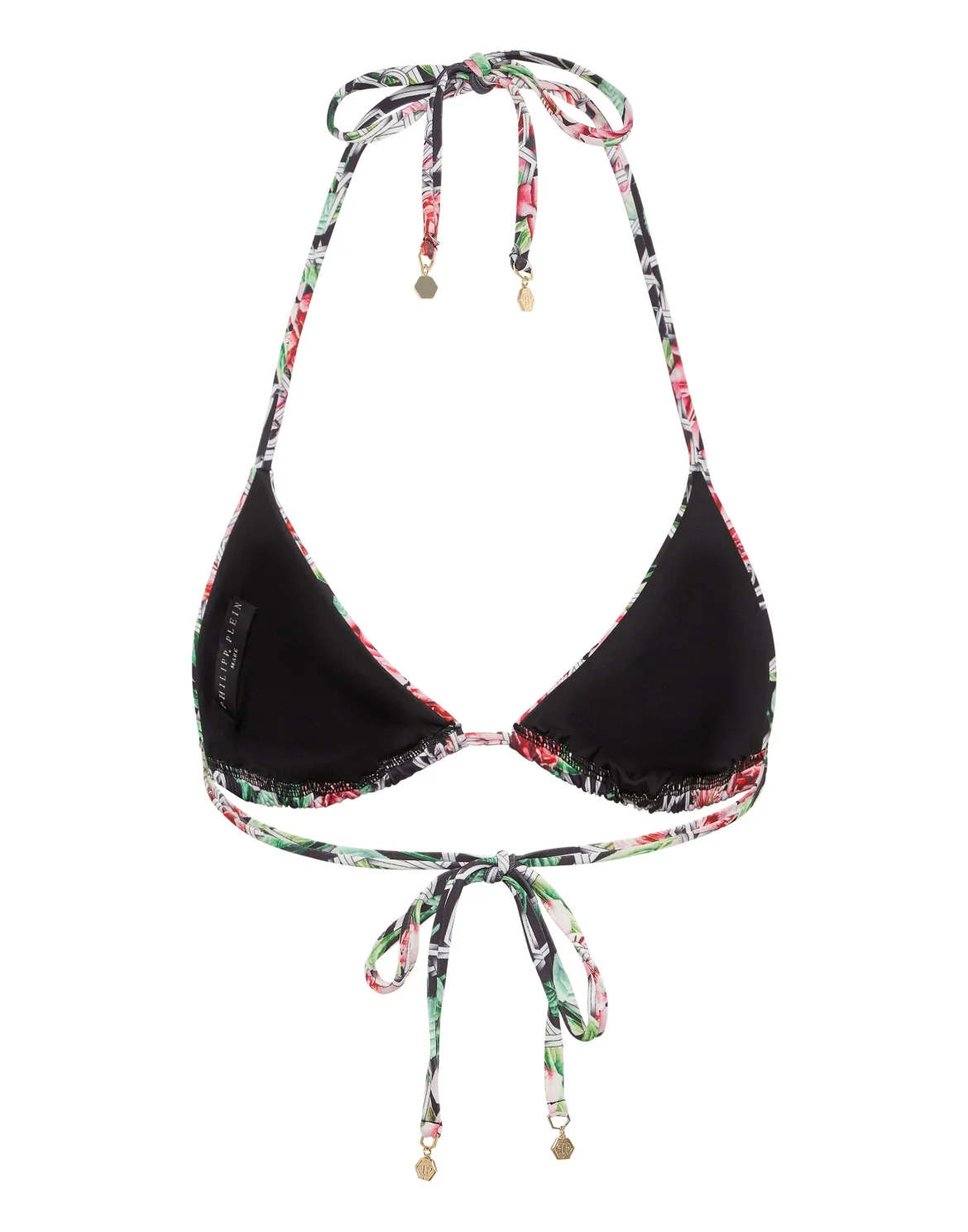 Swimwear Top Triangle Bra Chain Flower, цвет: Мультиколор